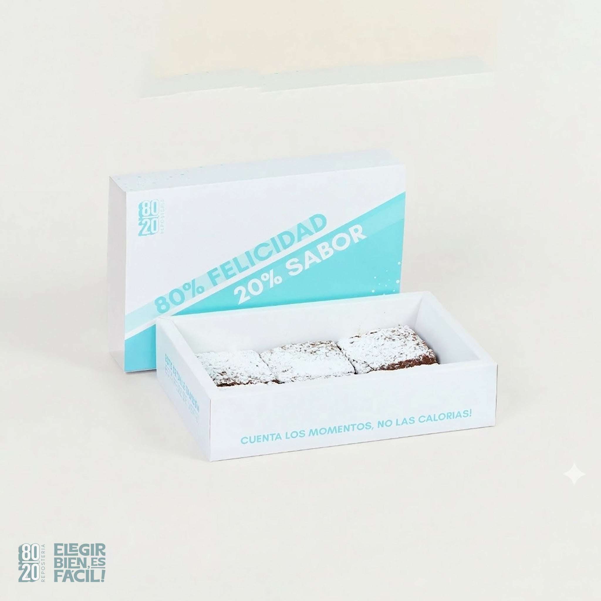 Caja De Brownies Grandes X6 | Brownie | Repostería