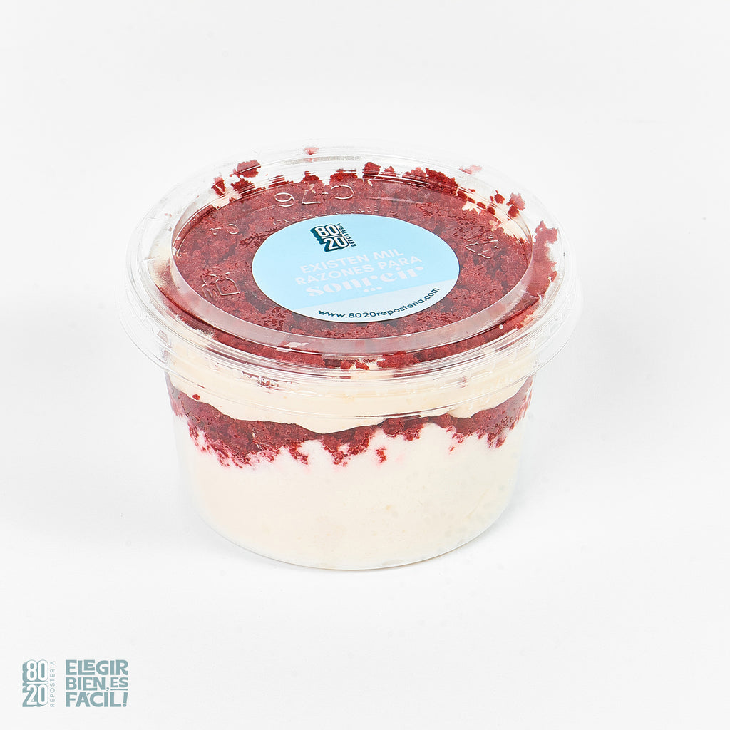 Frasco Torta Red Velvet | Torta personal | Repostería