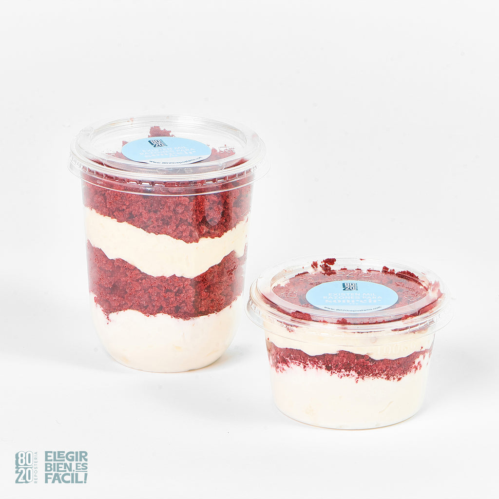 Frasco Torta Red Velvet | Torta personal | Repostería