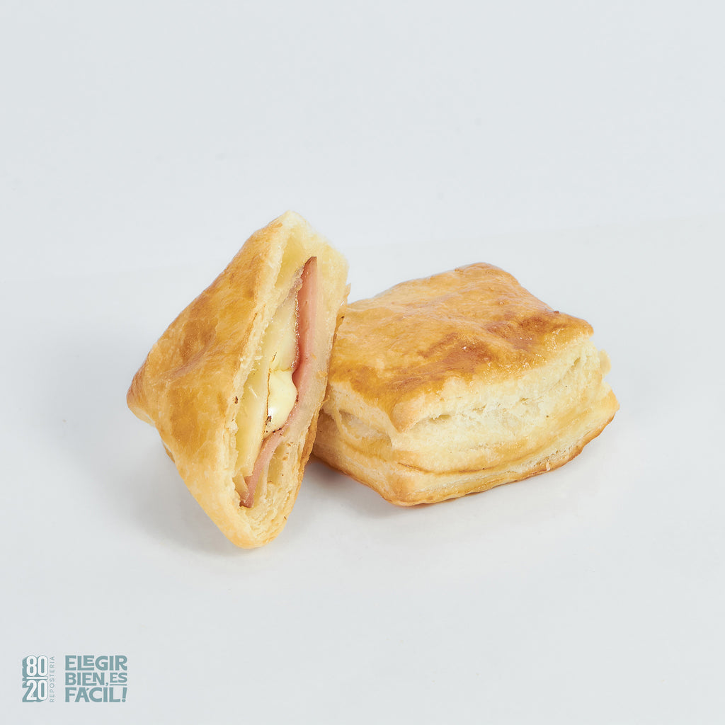 Mini pastel jamón y queso | Pasabocas salado
