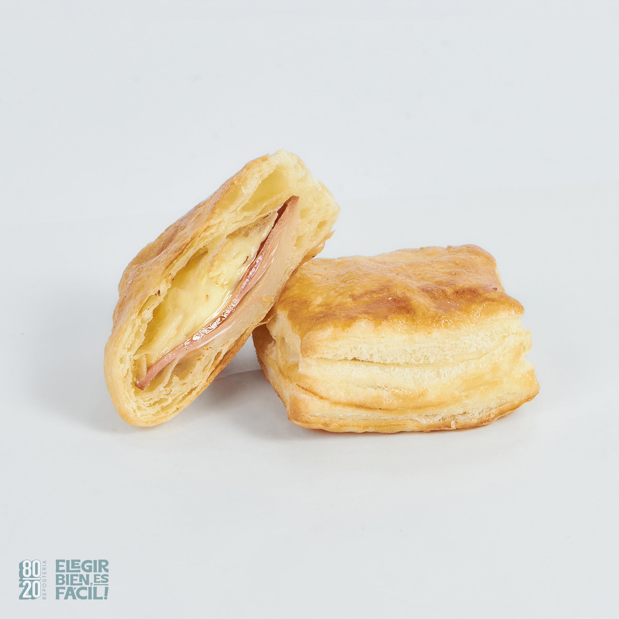 Mini pastel jamón y queso | Pasabocas salado