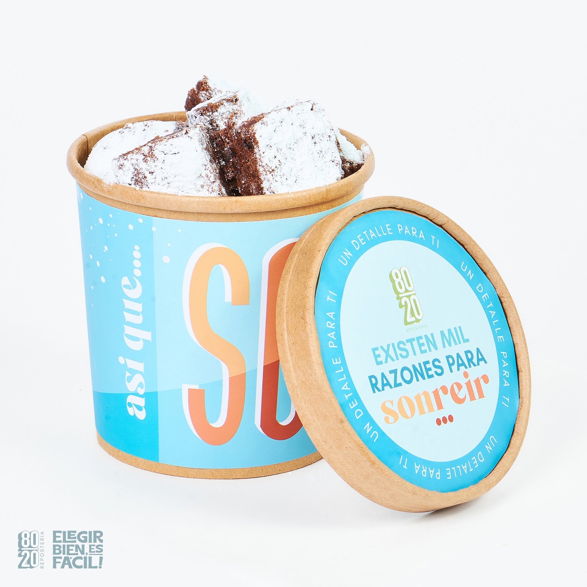 Pote Con Trozos De Brownie | Brownie | Repostería