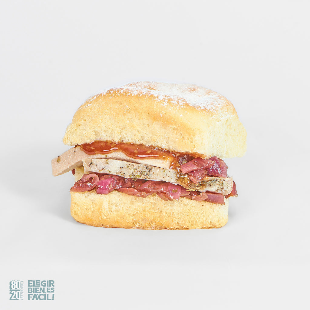Sándwich pernil BBQ | Refrigerios individuales
