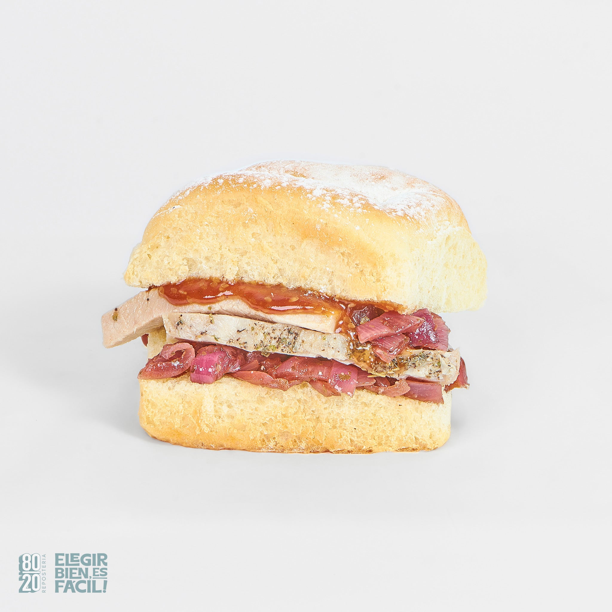 Sándwich pernil BBQ | Refrigerios individuales