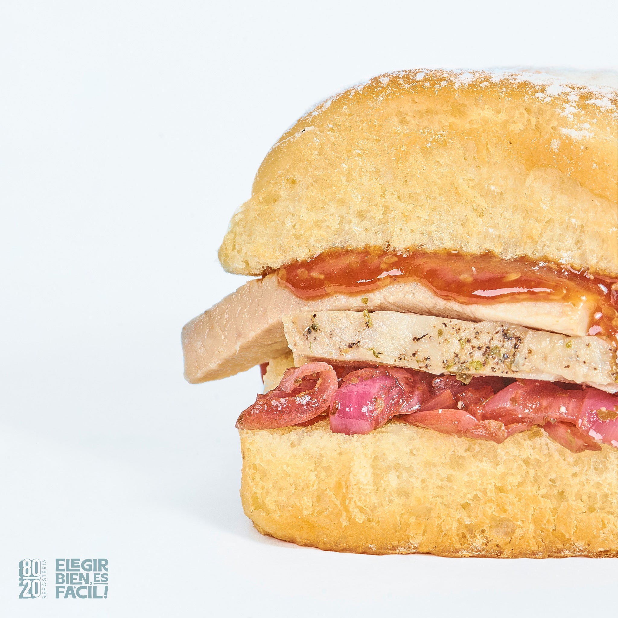 Sándwich pernil BBQ | Refrigerios individuales