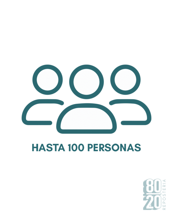 HASTA 100 PERSONAS 8020 REPOSTERIA | 8020 Repostería |